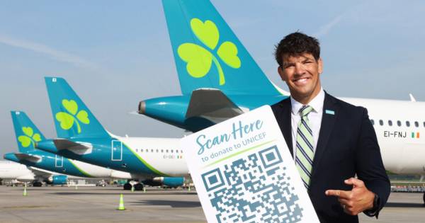 Aer Lingus Launches Onboard Digital Donations in Support of UNICEF